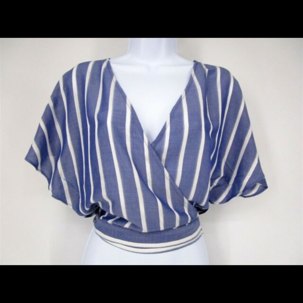 Lucy Paris Striped Wrap Shirt